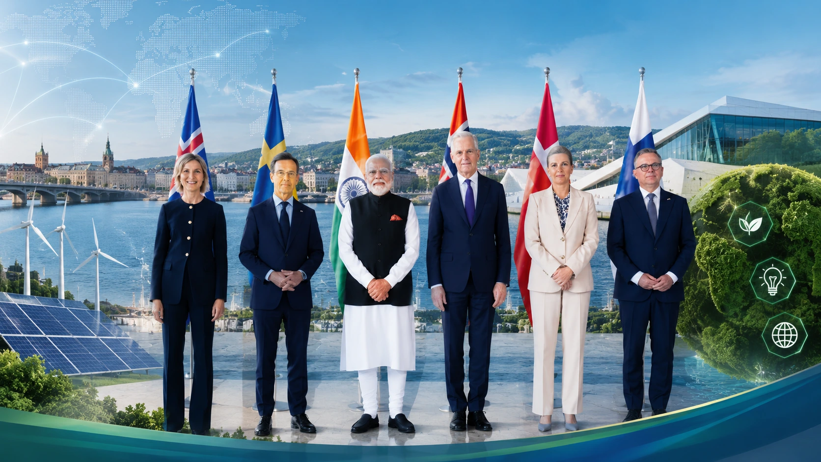 PM Modi Hadiri KTT India-Nordic ke-3 di Oslo, Perkuat Kerja Sama Teknologi Hijau dan Inovasi